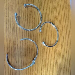 3-Pack Silver Bracelets